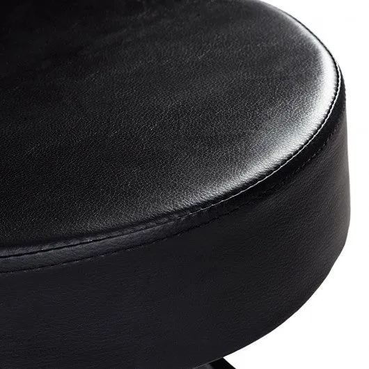1 pc Adjustable Hydraulic Rolling Swivel Massage Spa Bar Stool-Black