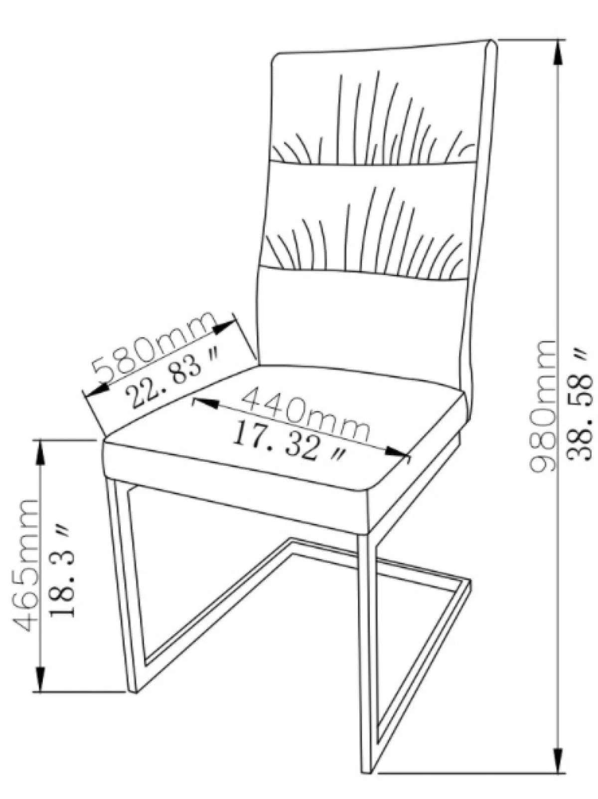 2, 4 or 6 Rich Fabric Dining Chairs- Model #1175B