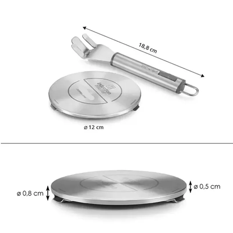 21Cm Stainless Steel Heat Induction Hob Adaptor