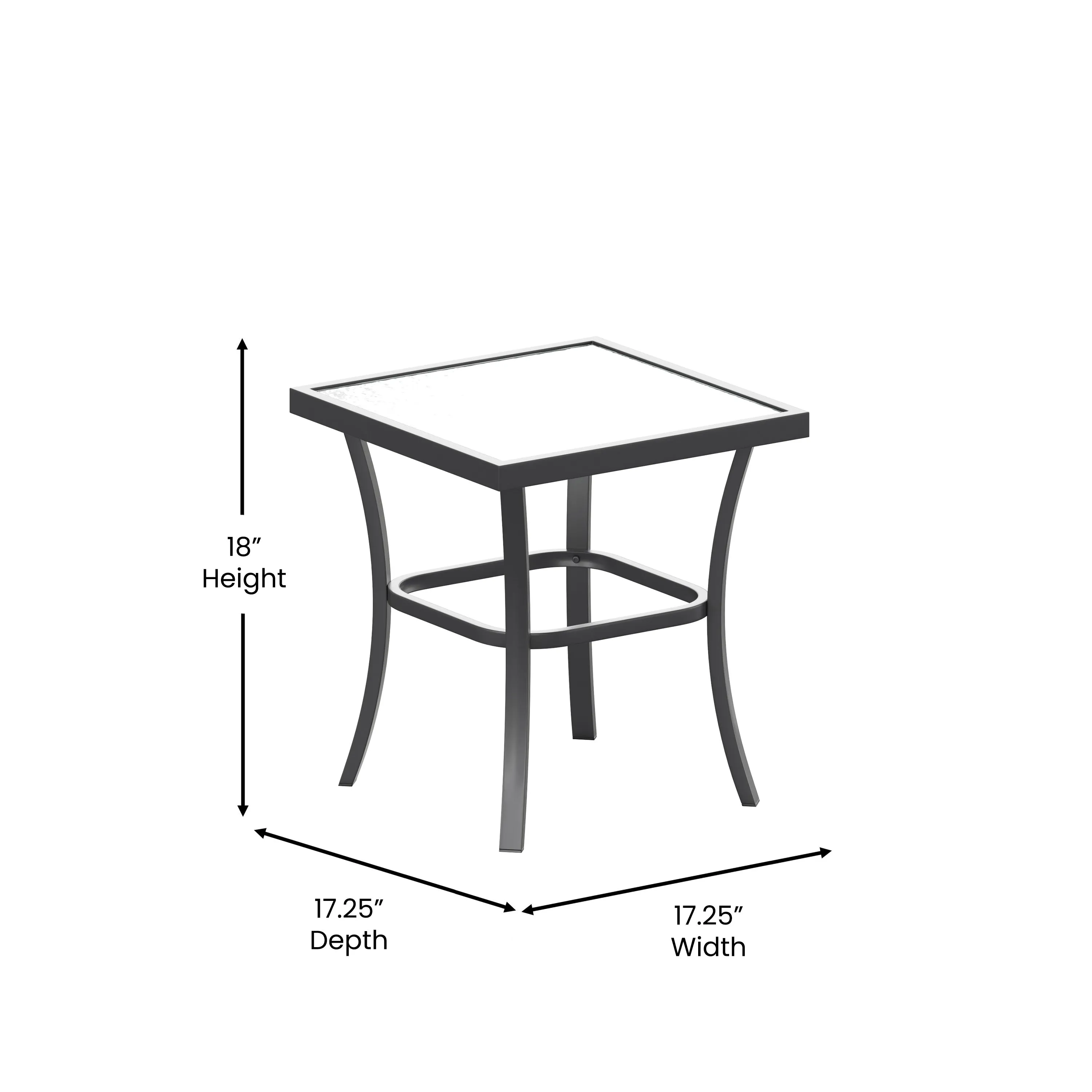3 Piece Outdoor Rocking Chair Bistro Set with Flex Comfort Material and Steel Framed Glass Top Table, /