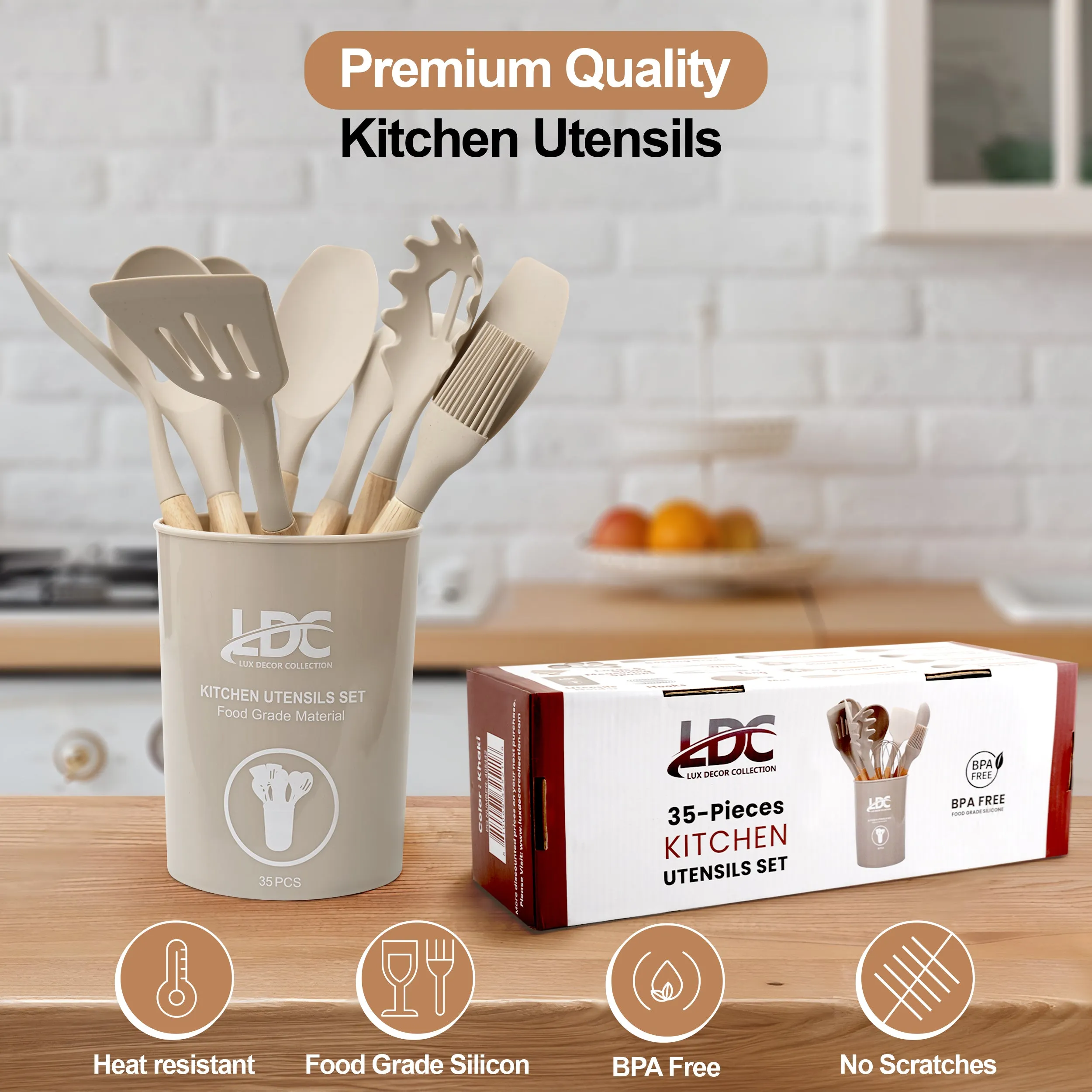 35- Piece Kitchen Utensils Set