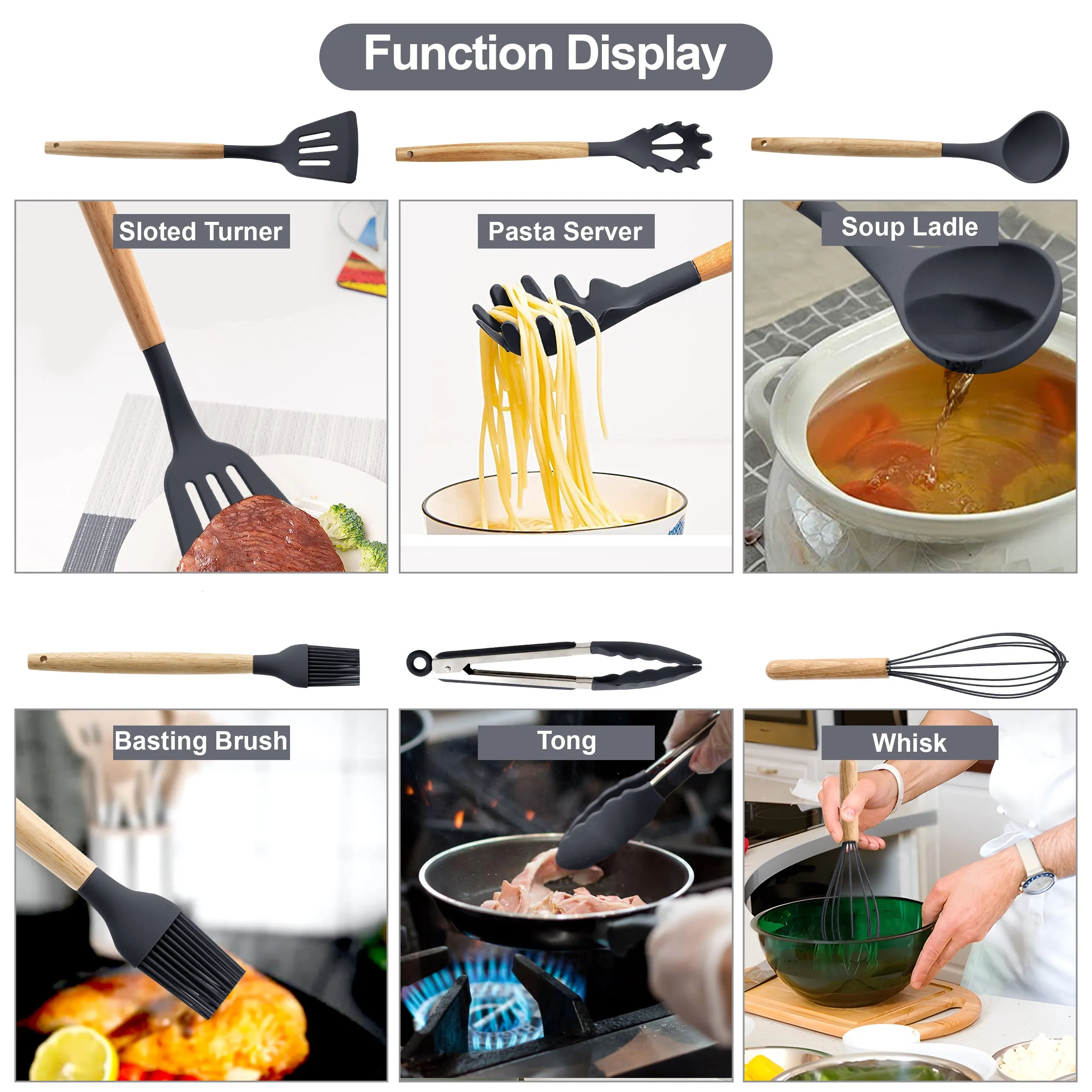 35- Piece Kitchen Utensils Set