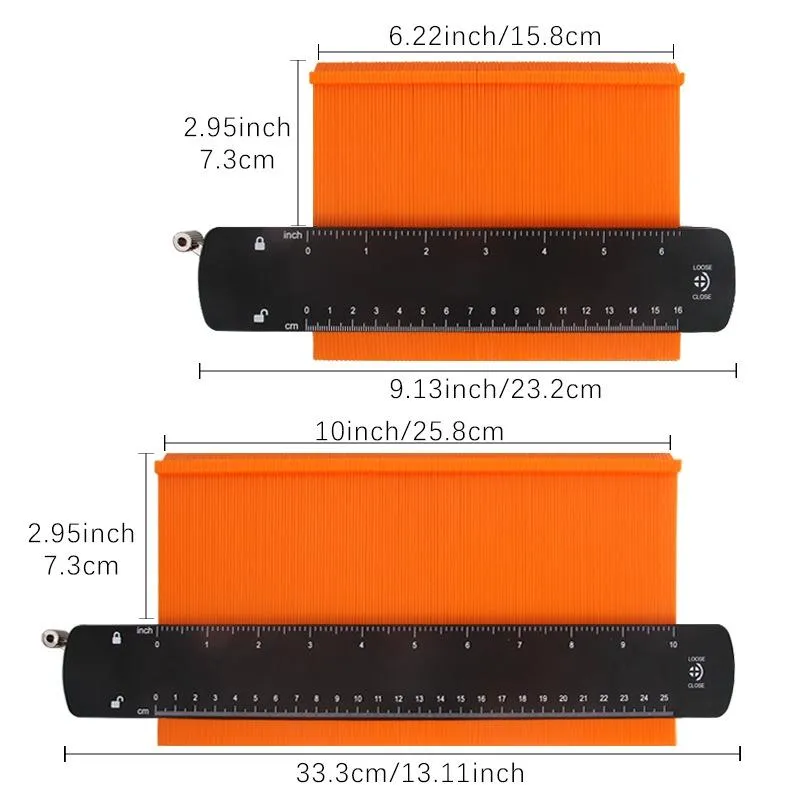6 Metal Profile Utensil Contour with Lock - Regular Width
