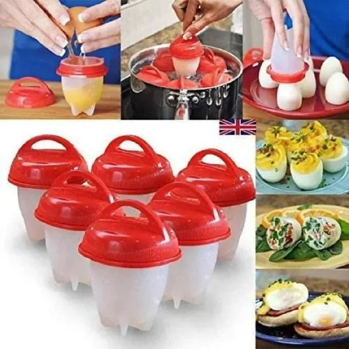 6 piece Silicone Egg Boiler