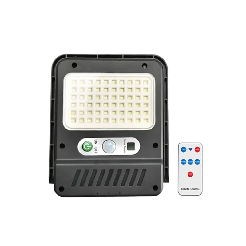60 Led Remote-Controlled Multifunctional Solar Light With Sensor Receptor