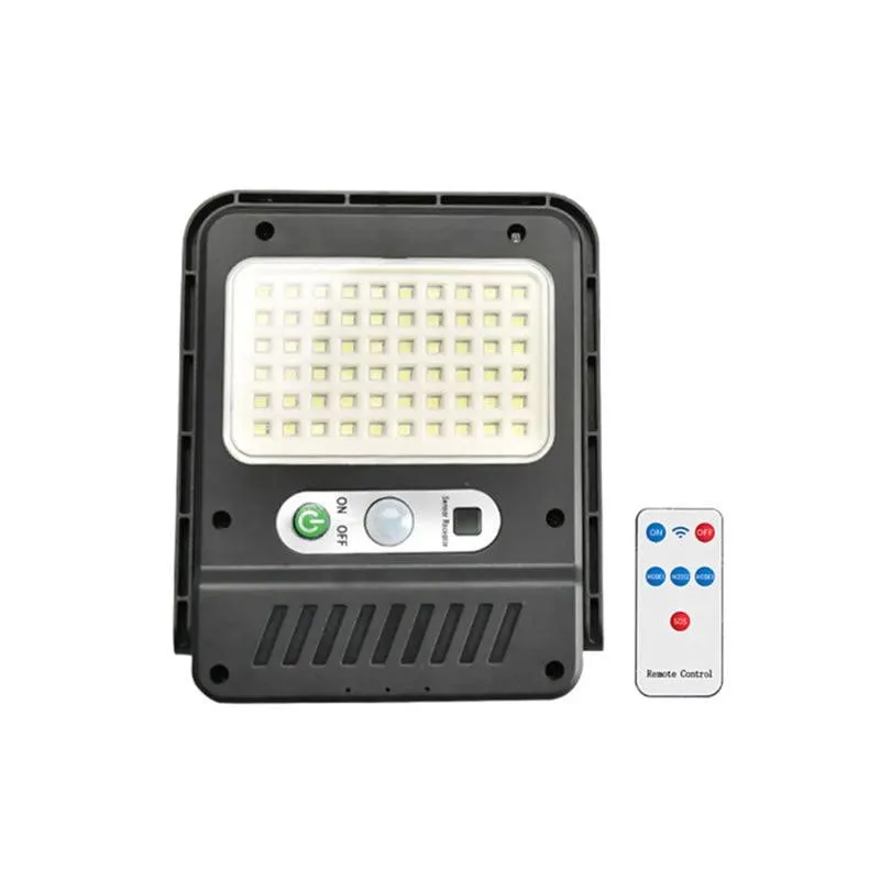 60 Led Remote-Controlled Multifunctional Solar Light With Sensor Receptor