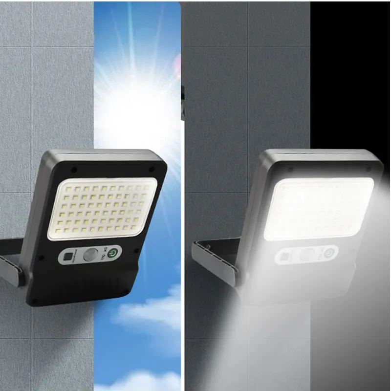 60 Led Remote-Controlled Multifunctional Solar Light With Sensor Receptor