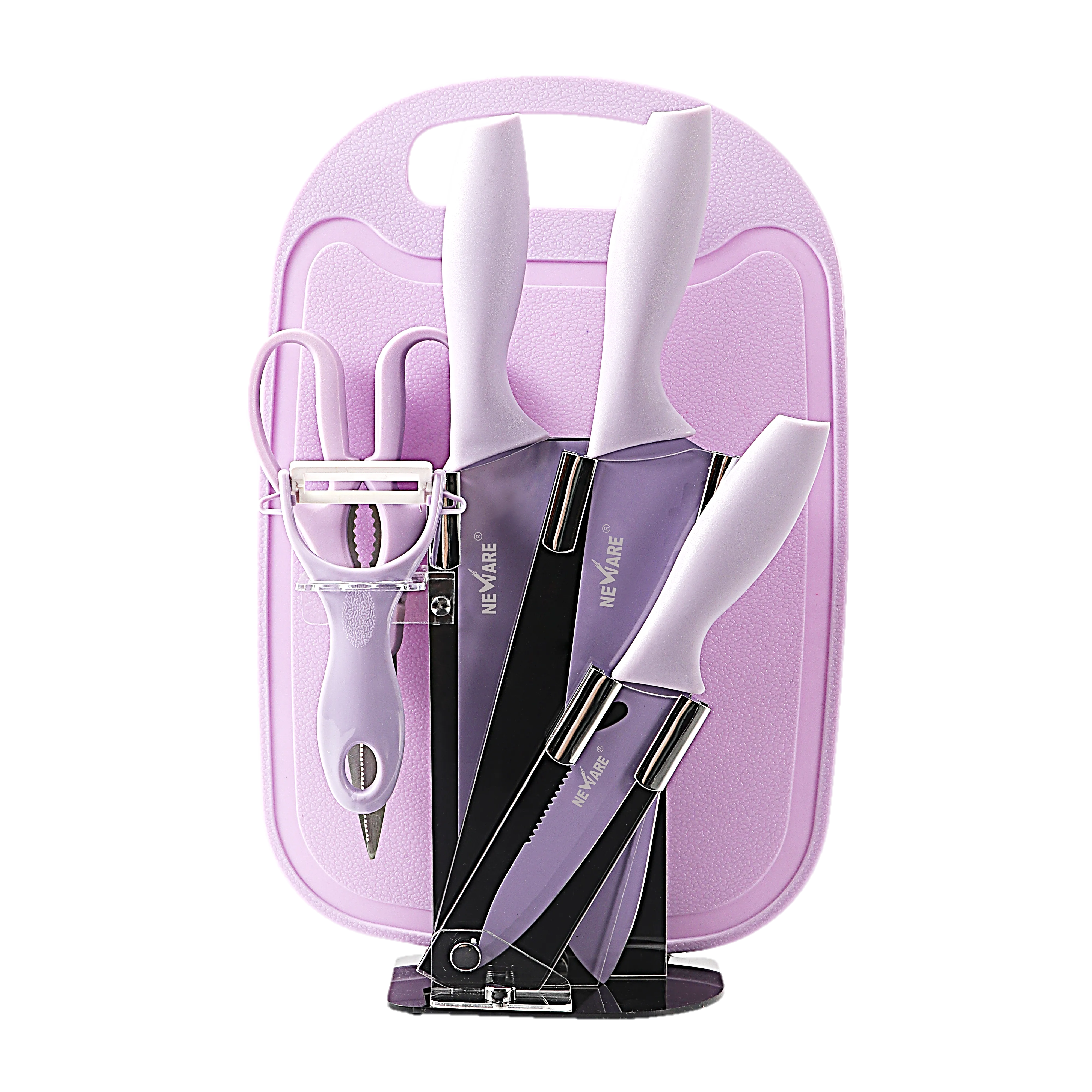 7 Piece kitchen knife set/Juego de cuchillos de 7 piezas