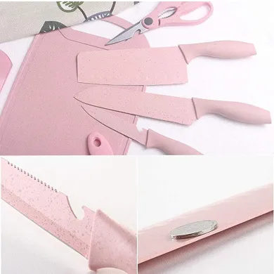 7 Piece kitchen knife set/Juego de cuchillos de 7 piezas