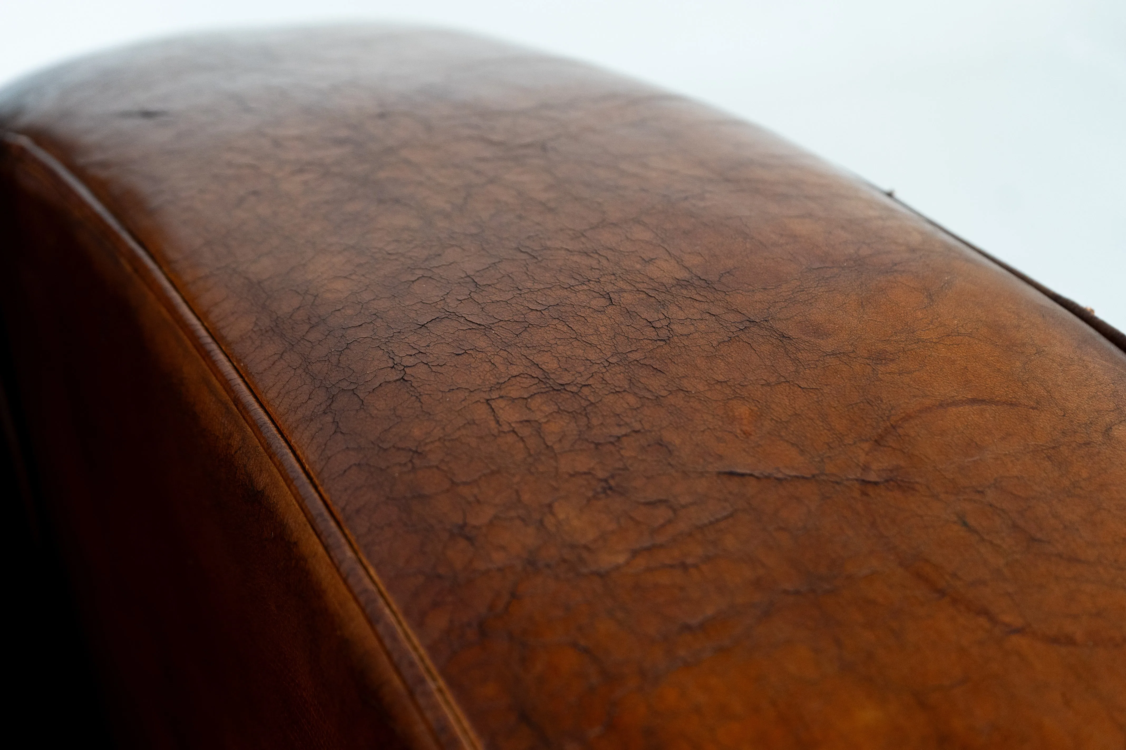 A Pair of Art Deco Leather Club Chairs, France c.1930