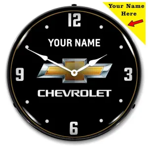 Add Your Name Chevrolet Backlit LED Clock