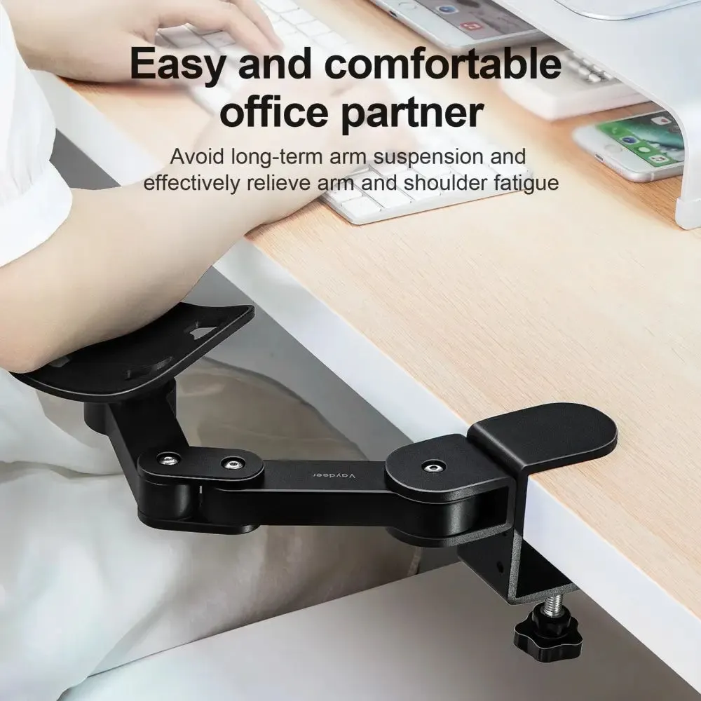 Adjustable Armrest Ergonomic Wrist Rest Mouse Pad Arm Rest 360 Degrees Rotatable Comfort Shoulder