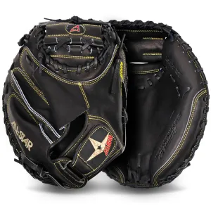 All-Star Solid Black Pro-Elite 33.5" Catchers Mitt