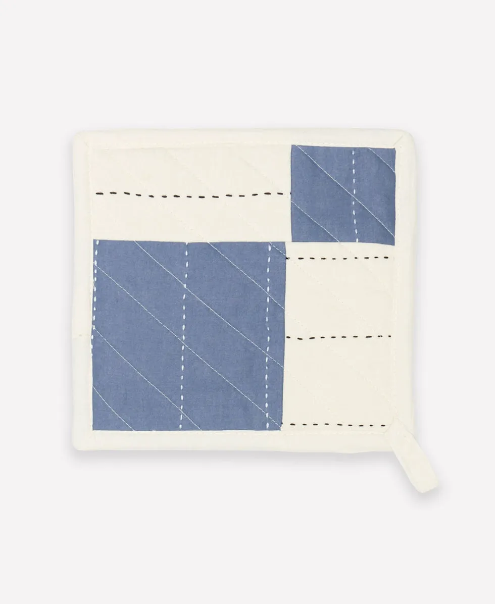 Anchal patchwork Pot Holder | Slate POTS