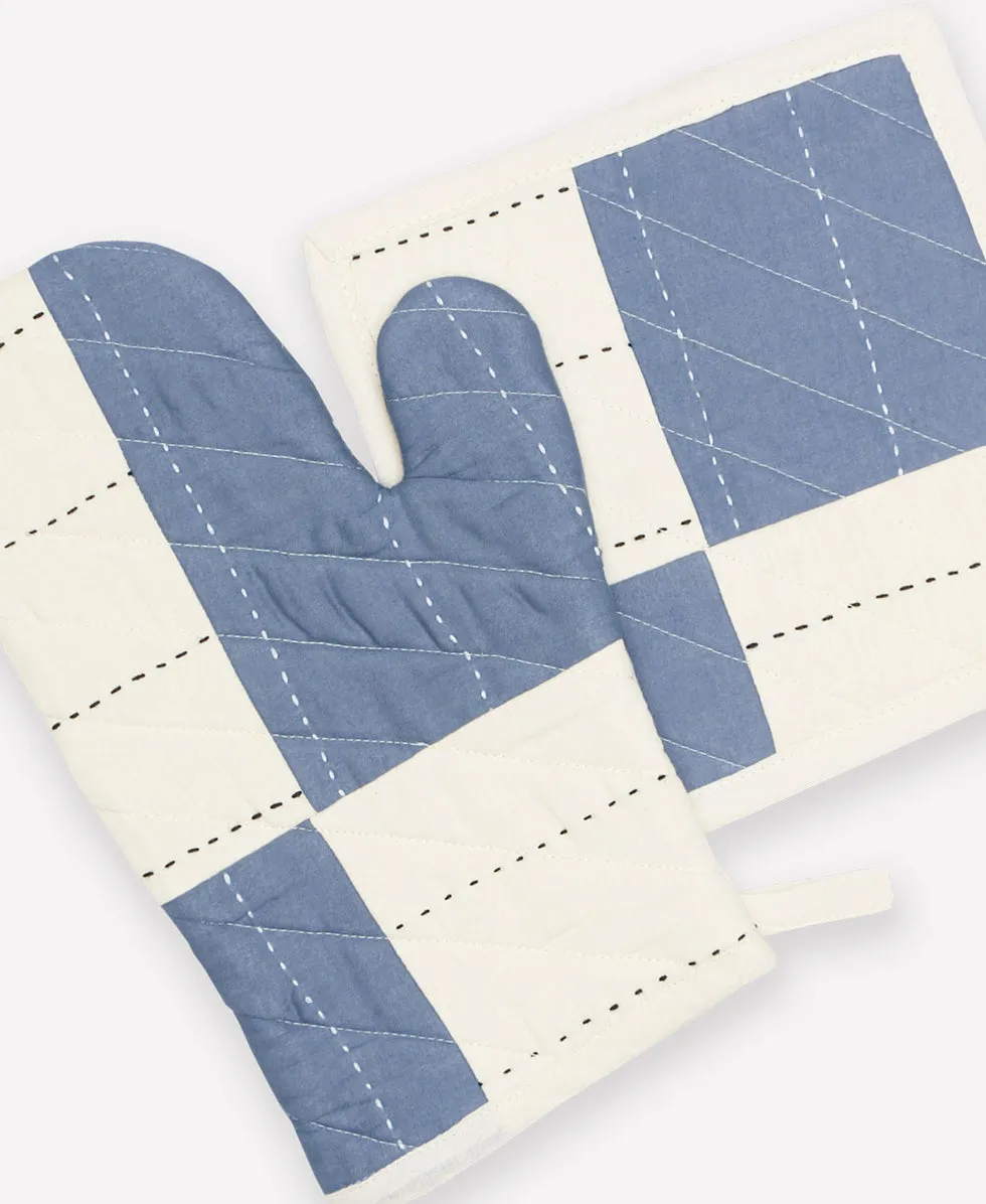 Anchal patchwork Pot Holder | Slate POTS