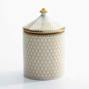 Antler Trellis Ivory Hyacinth Lidded Candle