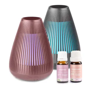 Aroma-Flare Diffuser Duo   Essential Oils kit