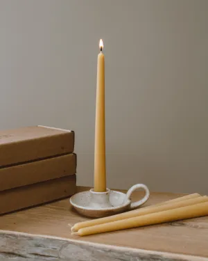Artisan Beeswax Dinner Candles | Set of 4