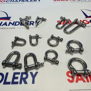 Assorted Stainless Steel Dinghy Shackles Package