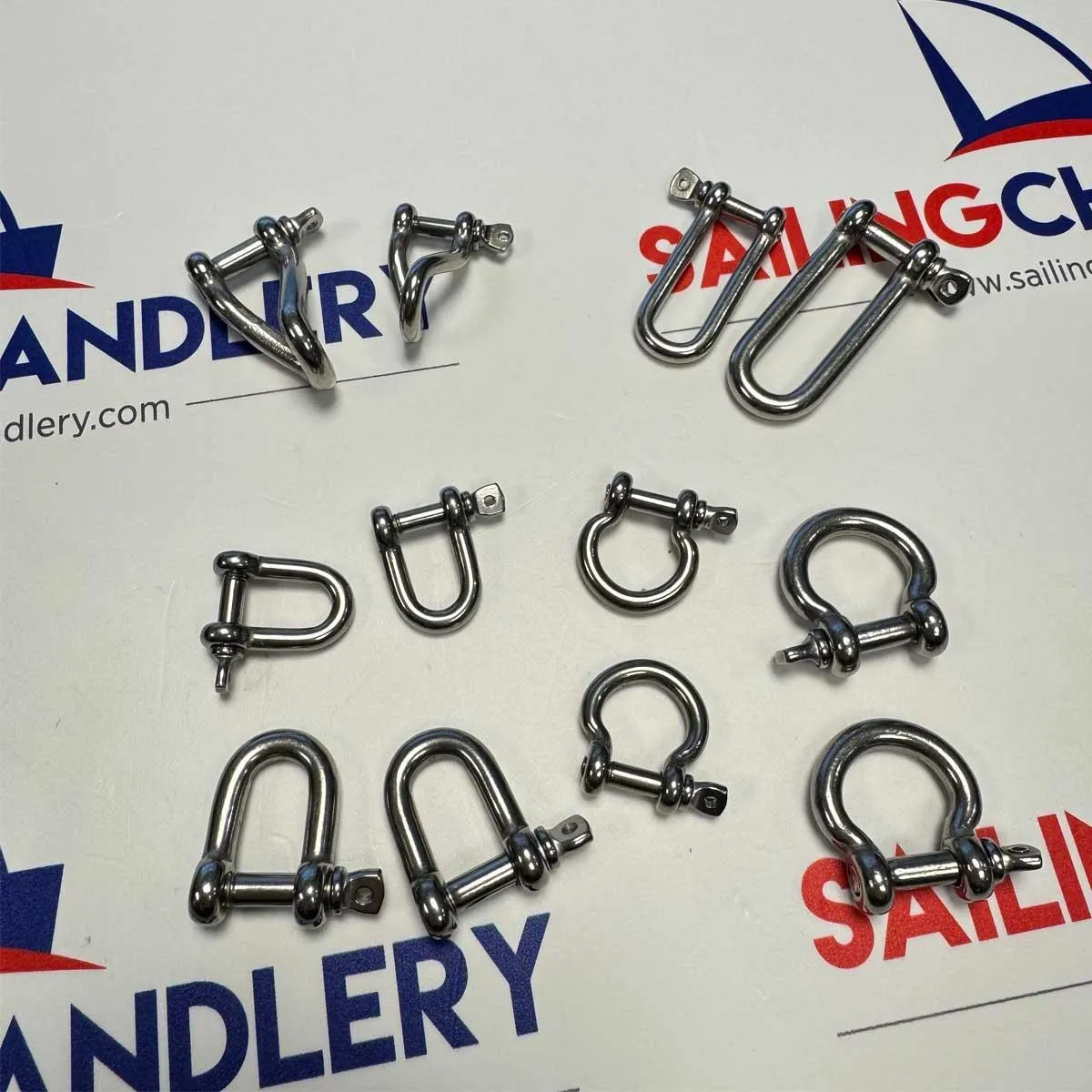 Assorted Stainless Steel Dinghy Shackles Package