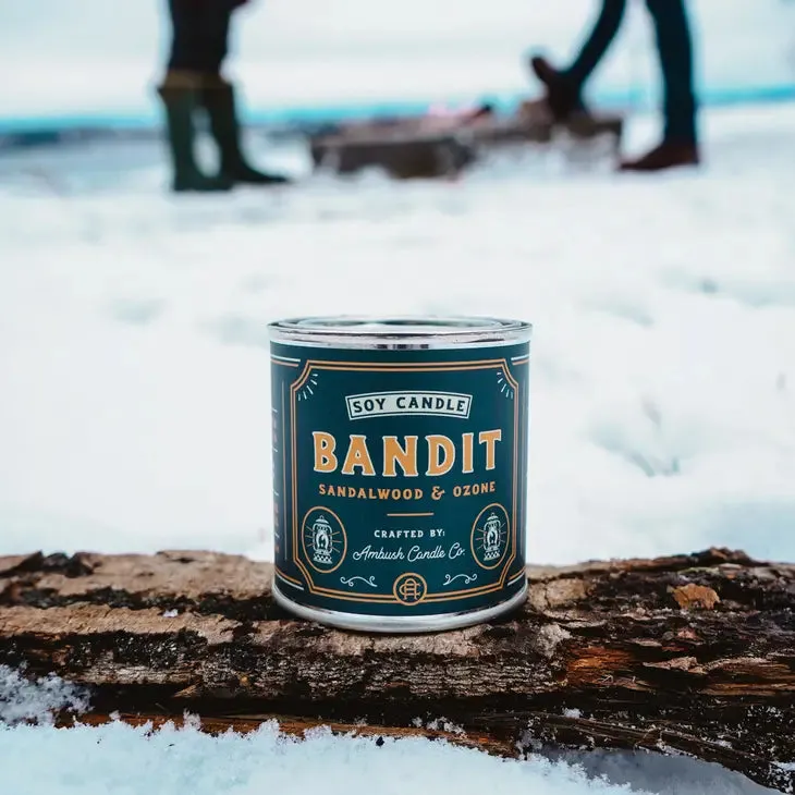 Bandit | Sandalwood   Ozone 8oz Soy Candle