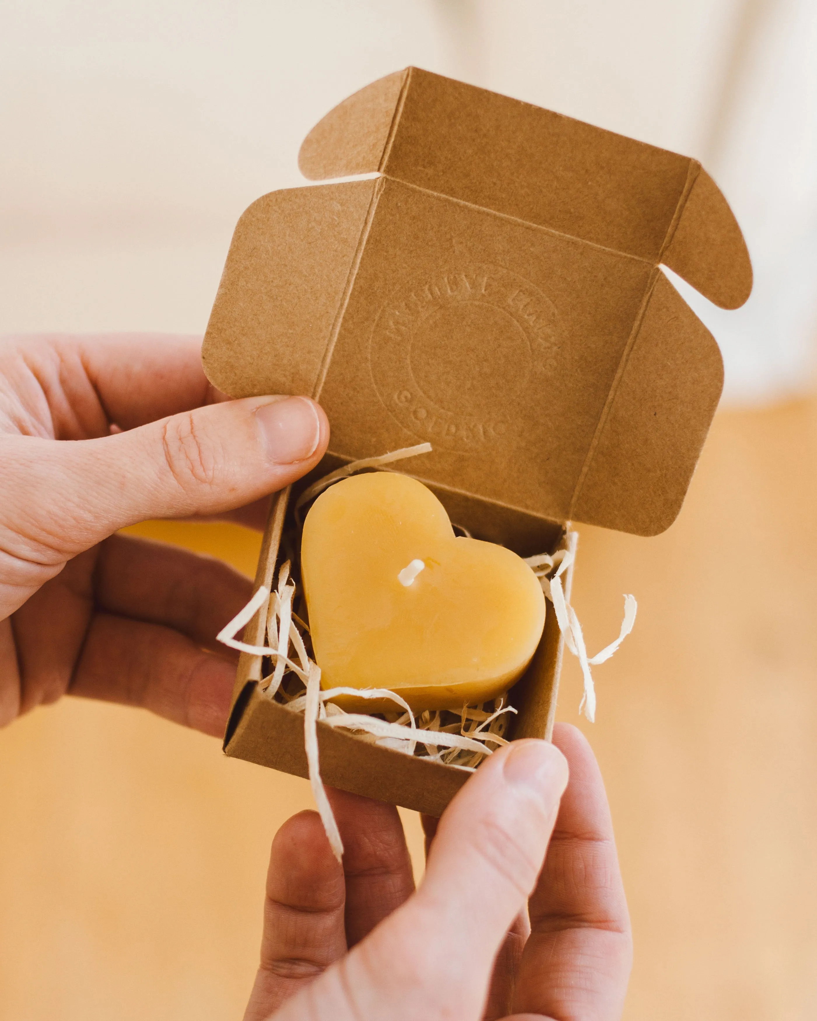 Beeswax Heart Tealight | Wholesale