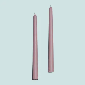 Beeswax/Soy Taper Candles (Mauve)