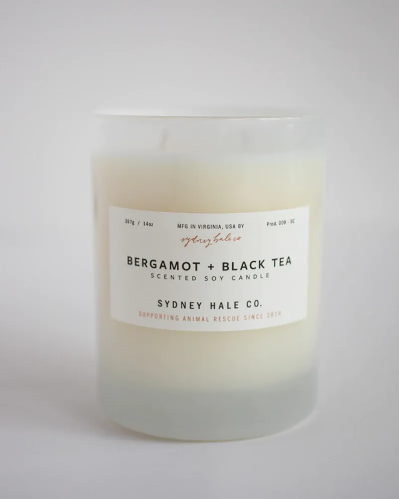 Bergamot   Black Tea Soy Candle
