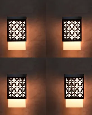 Blend Wooden Pendant Hanging Ceiling Lamp | Set of 4 | 4 x 4 x 7 inches