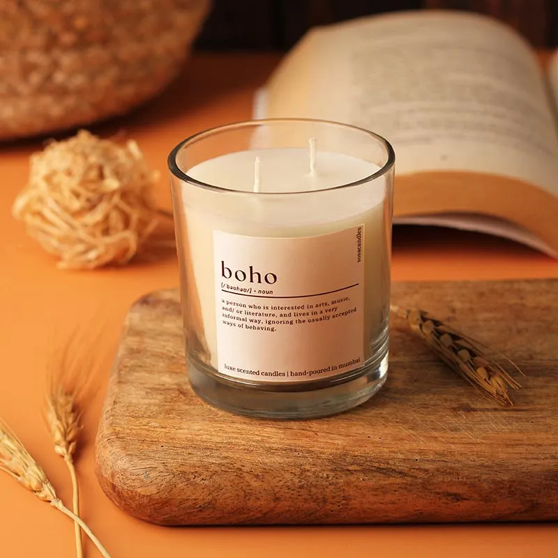 Boho Scented Candles | Single | 6.4 x 8 cm / 2.5 x 3.15 inches