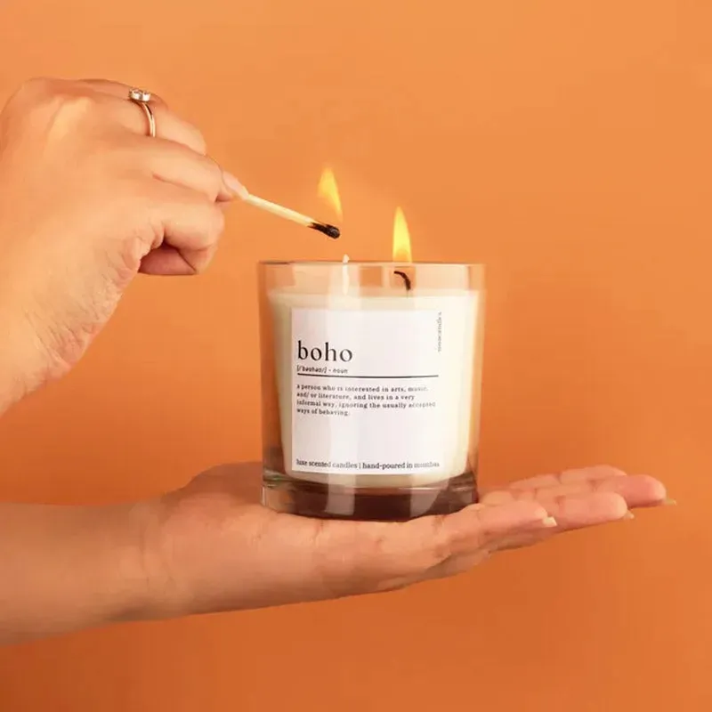 Boho Scented Candles | Single | 6.4 x 8 cm / 2.5 x 3.15 inches