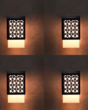 Brilliant Wooden Style Hanging Lamp | Set of 4 Pendant  Lamp | Set of 4 | 4 x 4 x 7 inches