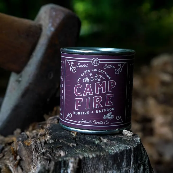Campfire | Bonfire   Saffron 8oz Soy Candle