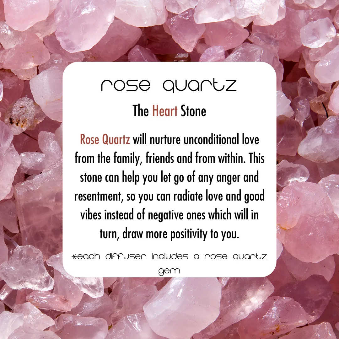 Cello Zodiac Reed Diffuser - Capricorn with Rose Quartz -  Ethereal Skies