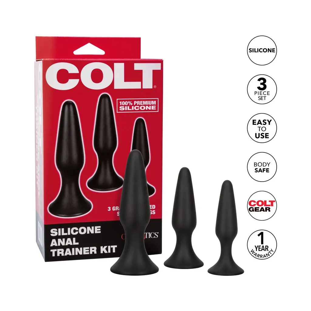 COLT Silicone Anal Trainer Kit - Black