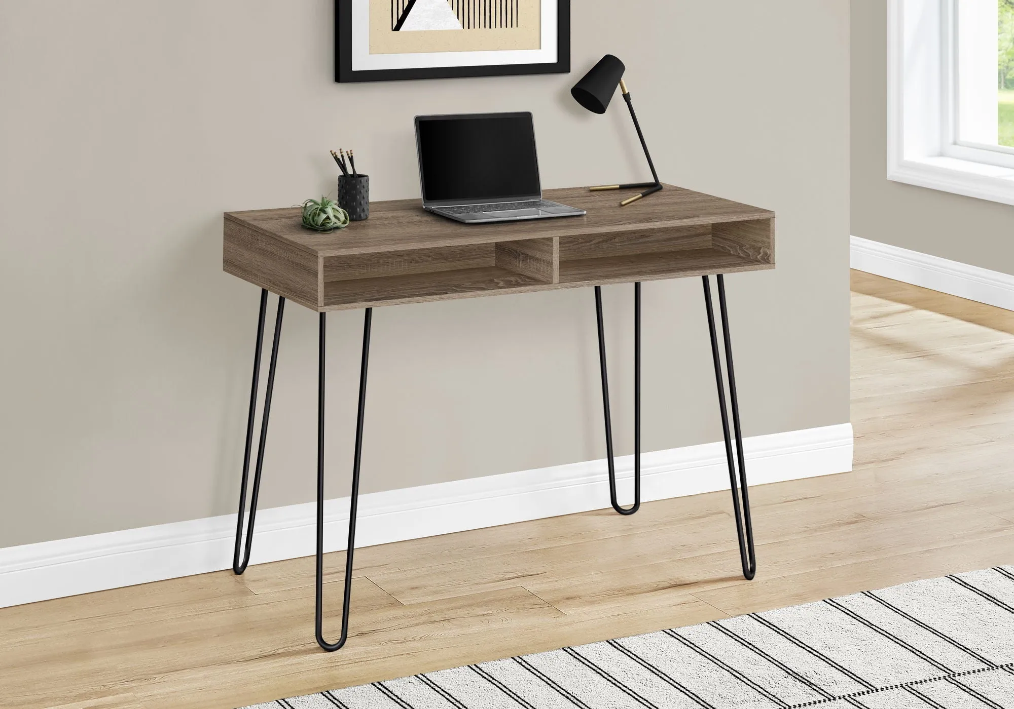 Computer Desk, Home Office, Laptop, Left And Right Set-Up, Storage Drawers, Work, Contemporary, Modern by Couch.com