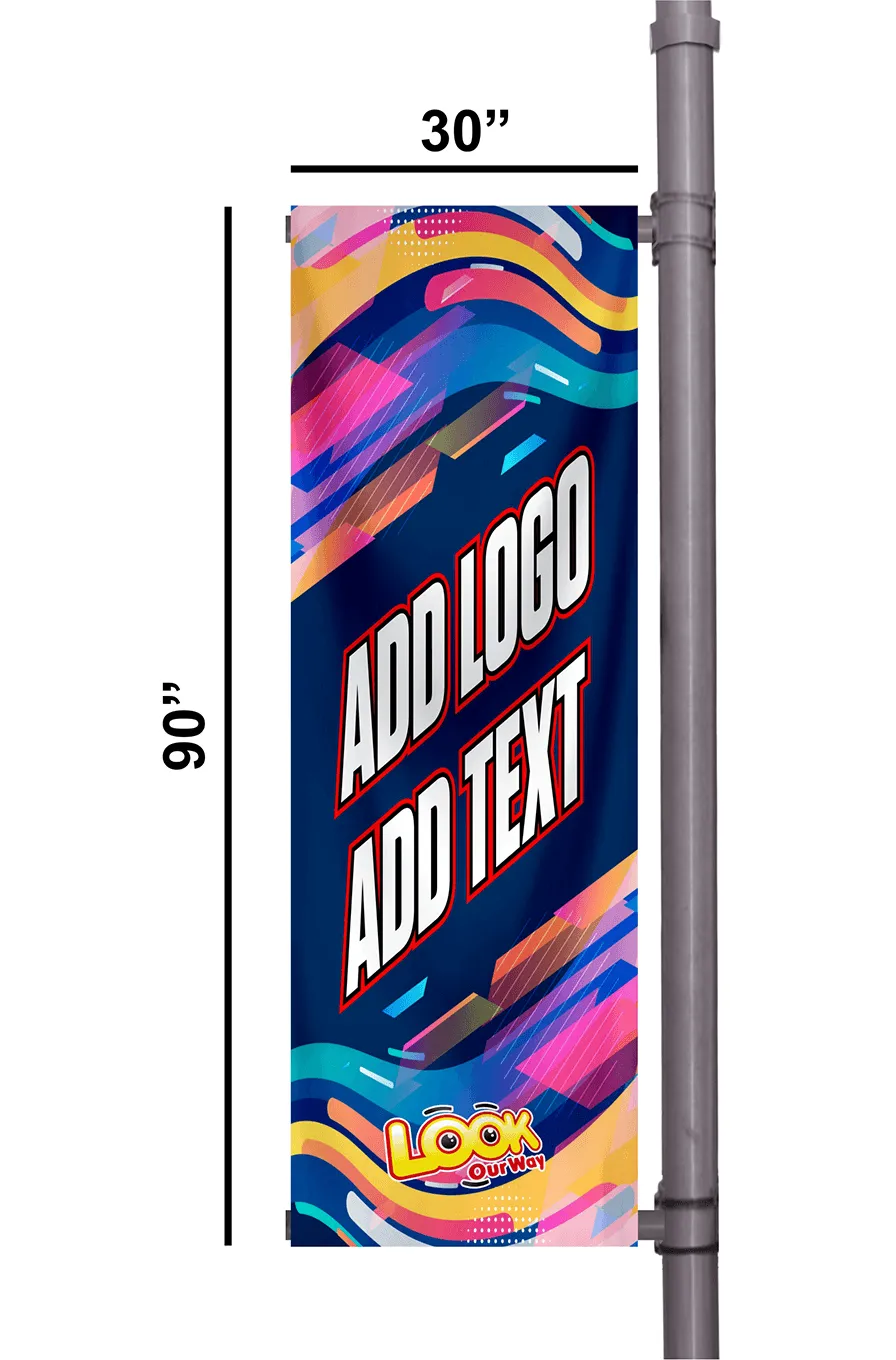 Custom Light Pole Banner