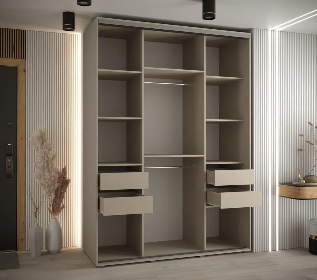 Dakota IX Sliding Door Wardrobe 180cm