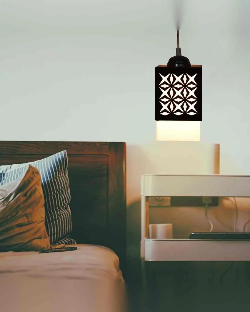 Deckey 3 Shades Wooden Pendant Hanging Ceiling Lamp | 5 x 6 x 32 inches
