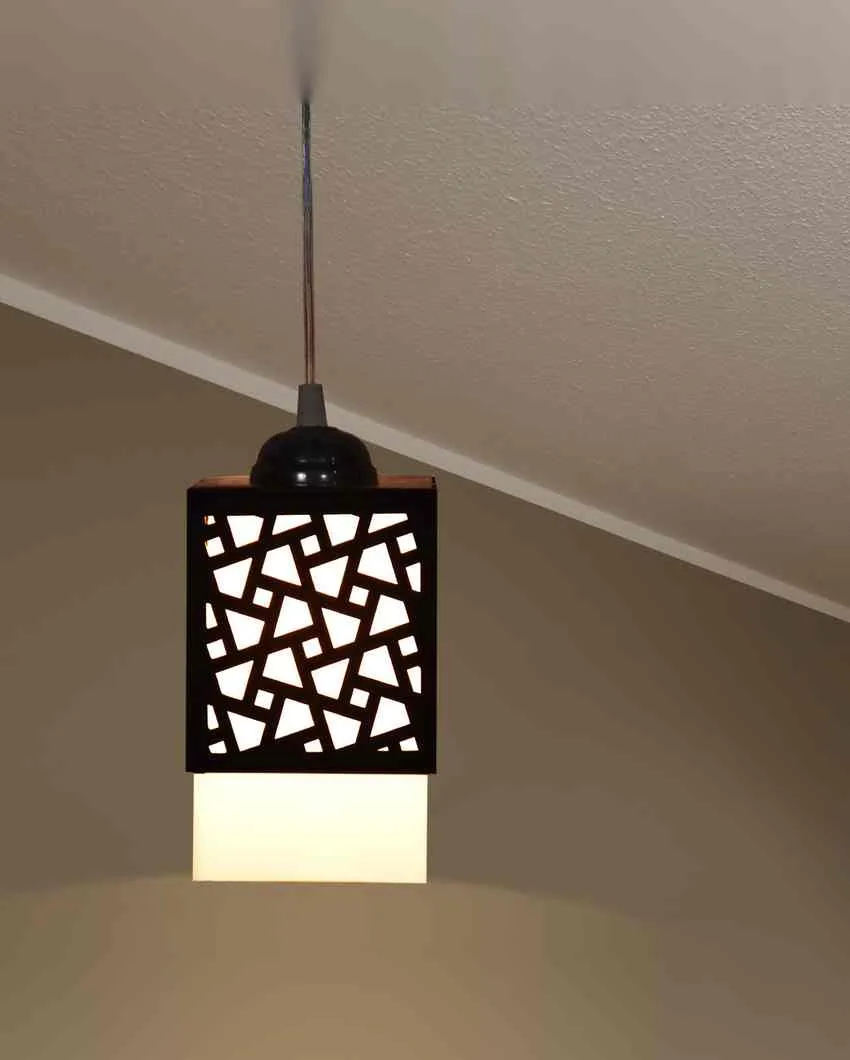 Deckey 3 Shades Wooden Pendant Hanging Ceiling Lamp | 5 x 6 x 32 inches