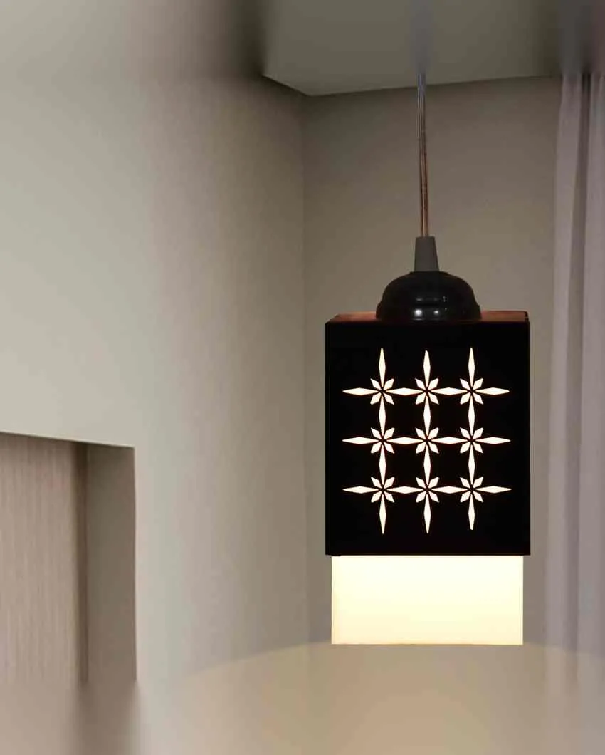 Deckey 3 Shades Wooden Pendant Hanging Ceiling Lamp | 5 x 6 x 32 inches