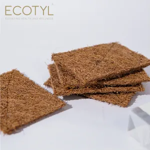 Ecotyl Coconut Scrub Pad | Dishwashing Pad | Natural Long-Lasting Stitched Coir Scrubber - Set of 5