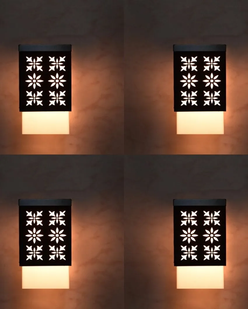 Elegance Wooden Pendant Hanging Ceiling Lamp | Set of 4 | 4 x 4 x 7 inches