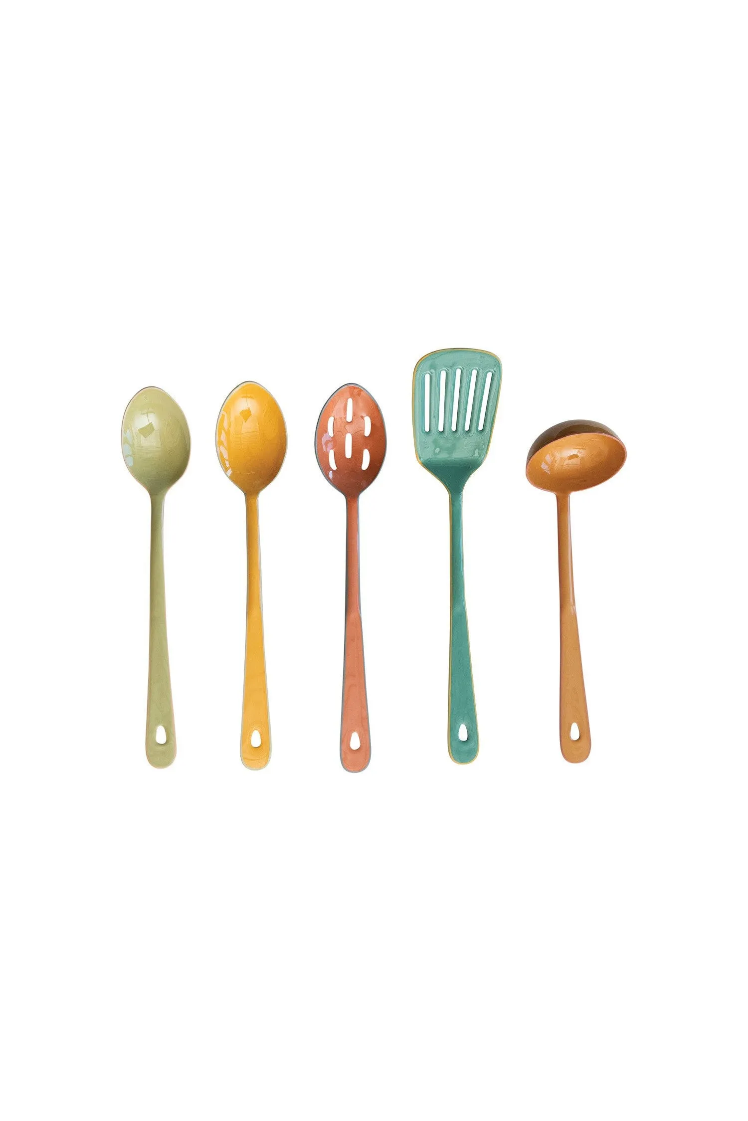 Enameled Stainless Steel Serveware