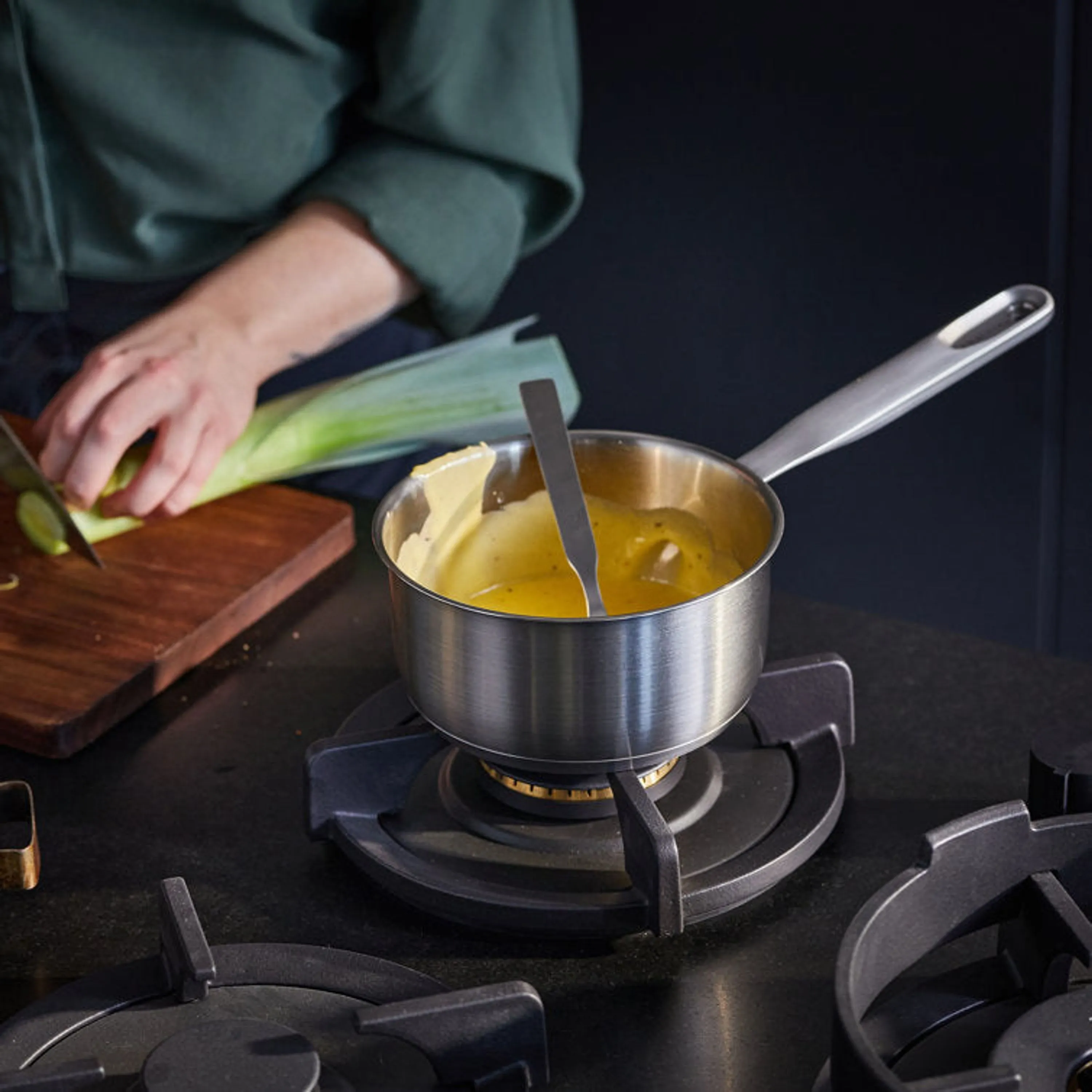 Fiskars All Steel Stainless Steel Sauce Pan 1.58 qt.