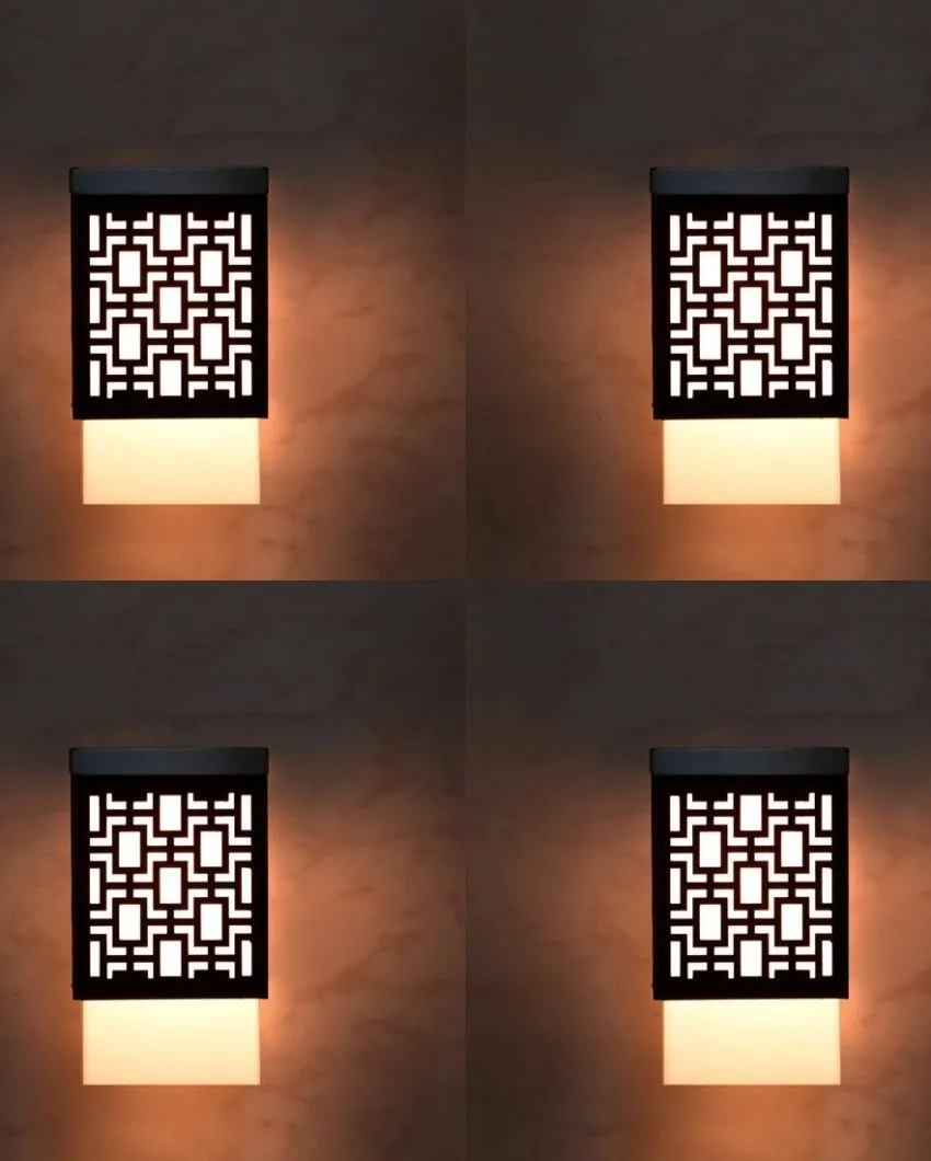 Functional Design Wooden Style Hanging Lamp | Set of 4 Pendant  Lamp | Set of 4 | 4 x 4 x 7 inches