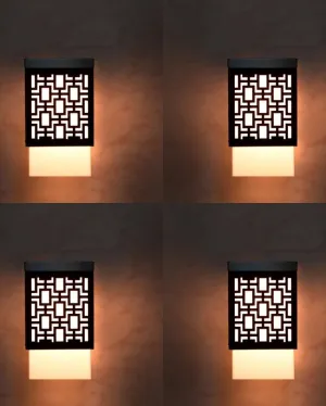 Functional Design Wooden Style Hanging Lamp | Set of 4 Pendant  Lamp | Set of 4 | 4 x 4 x 7 inches