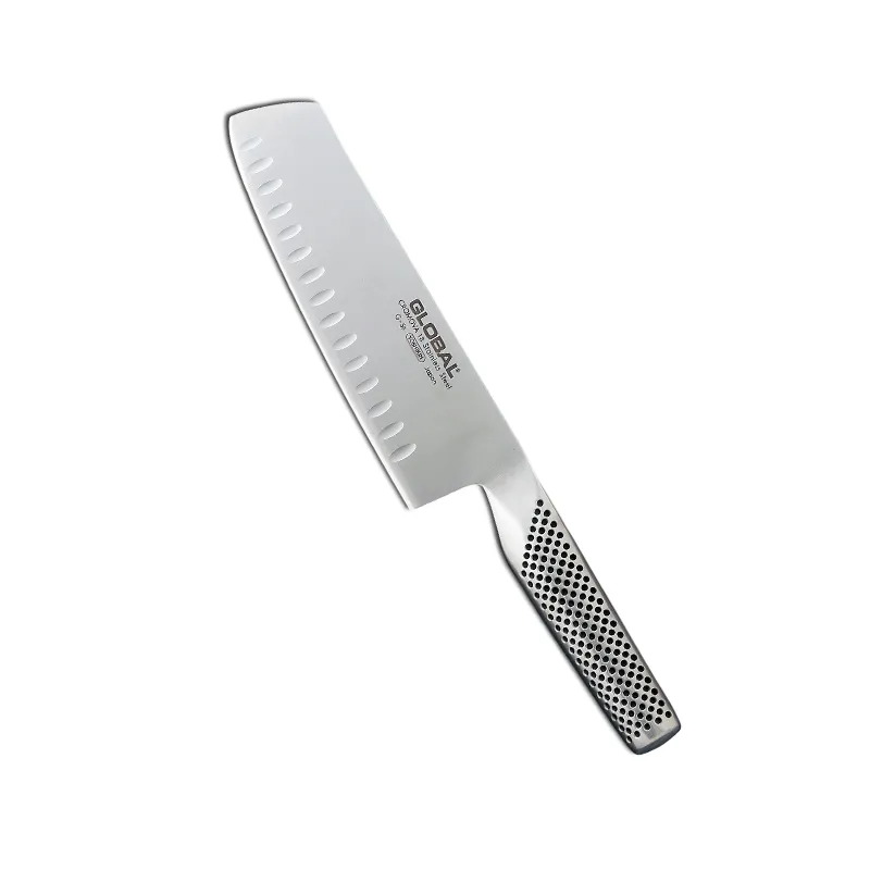 Global Vegetable Knife Hollow Ground, 7- In