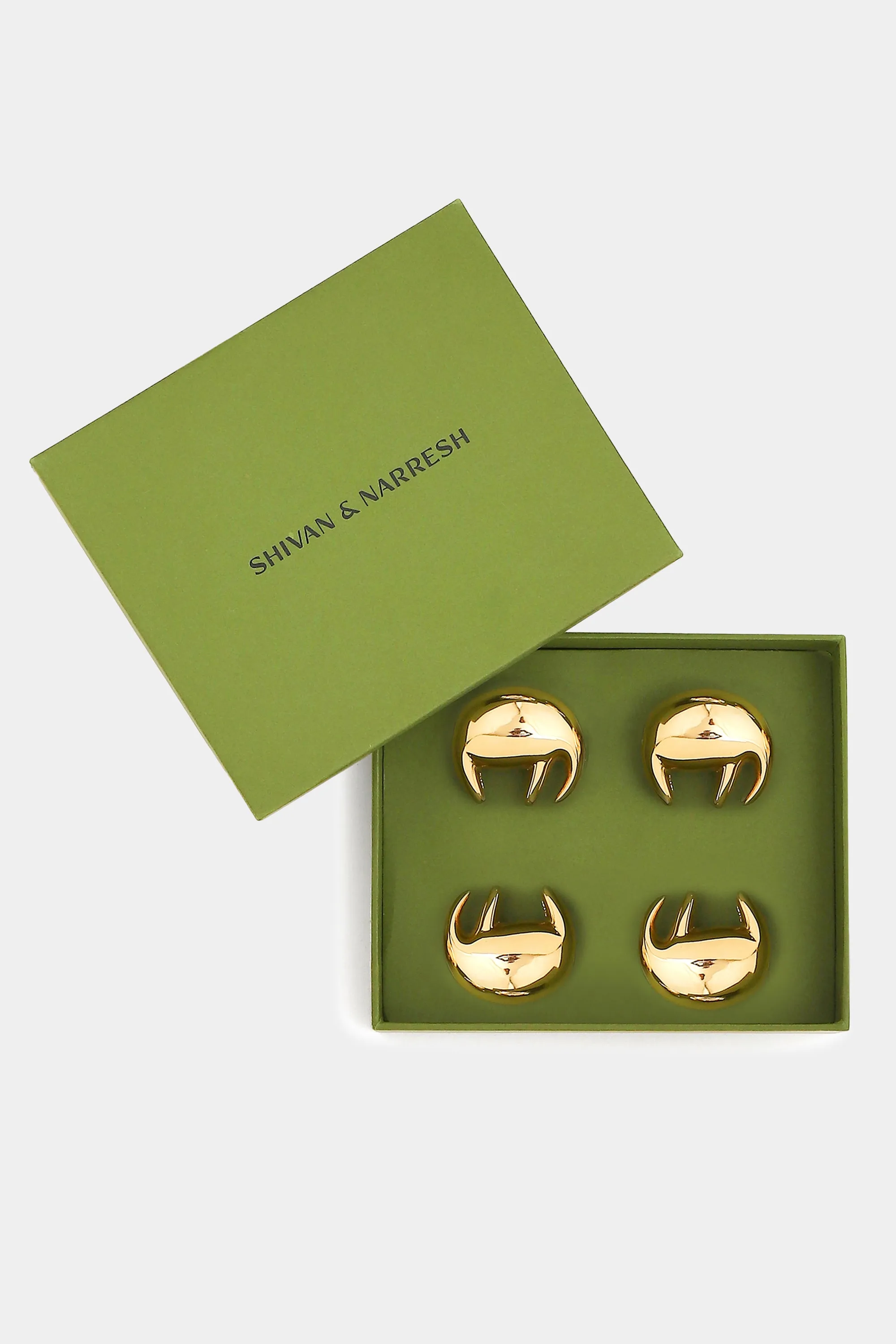 Gold Saf Napkin Rings (Set of 4)