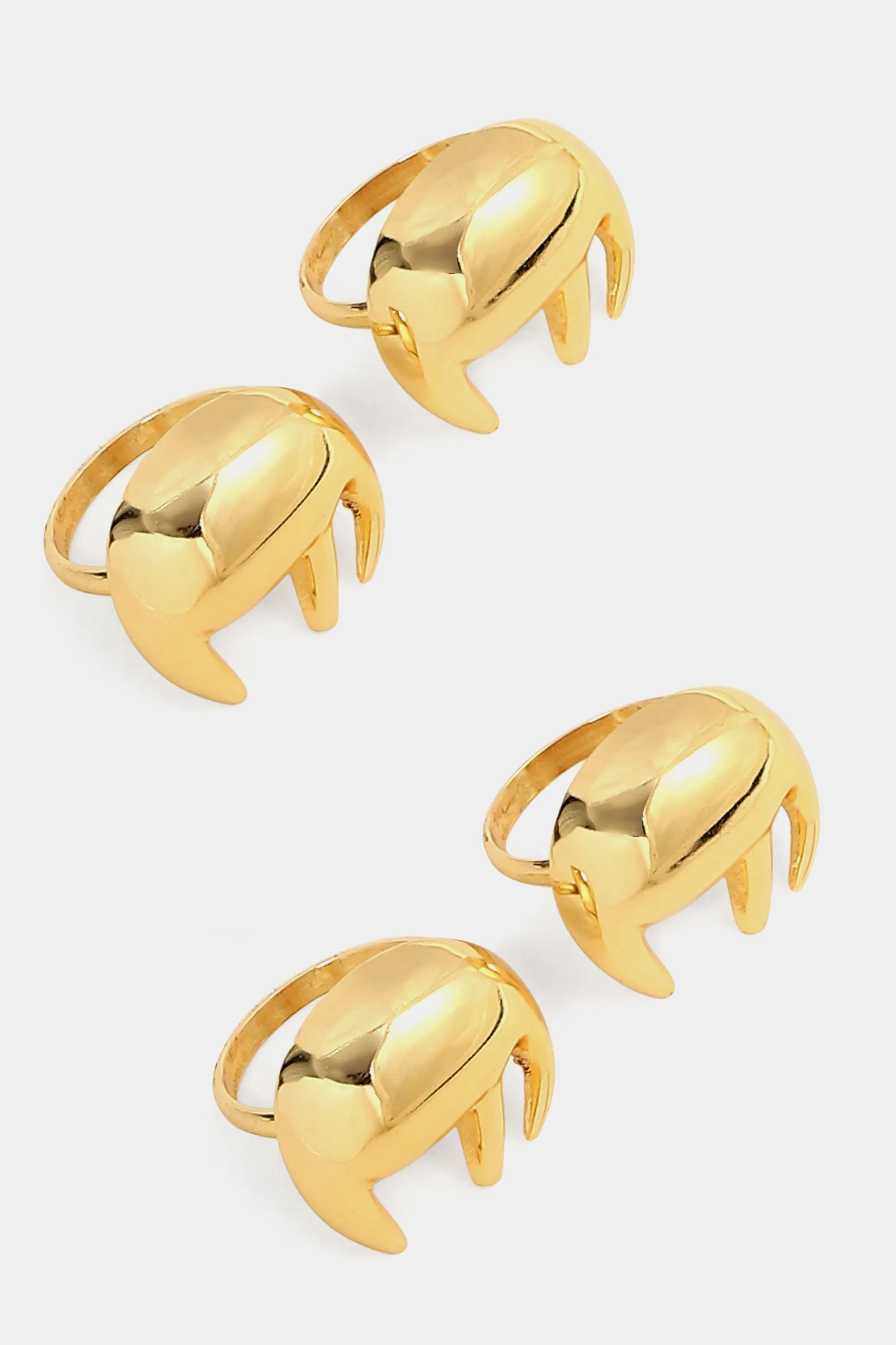 Gold Saf Napkin Rings (Set of 4)